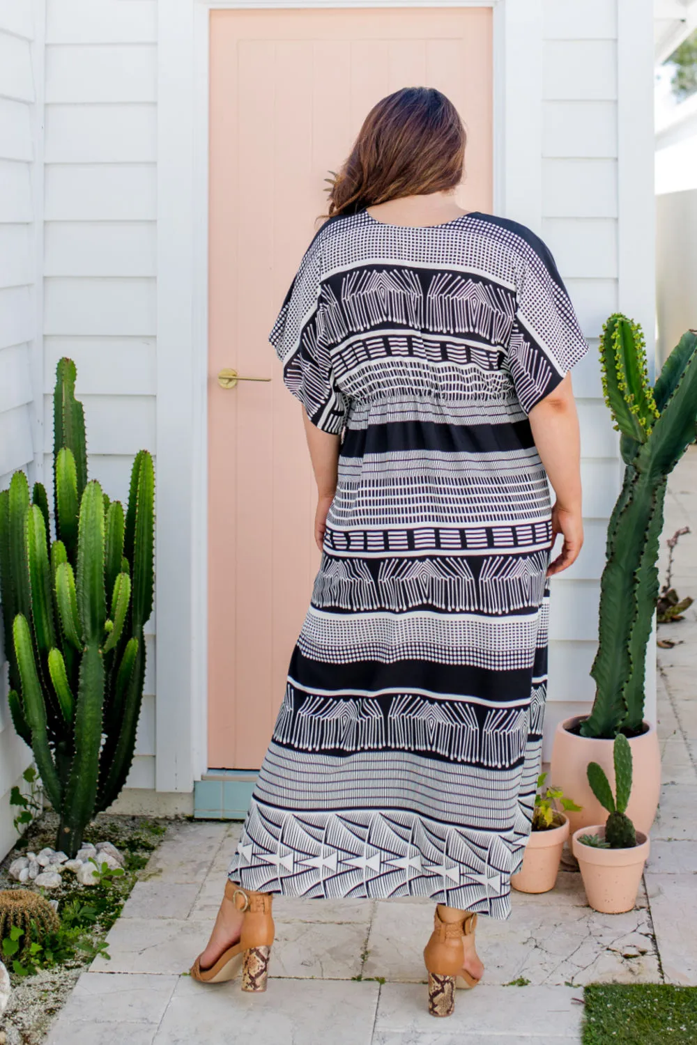 Long Kaftan - Geometric