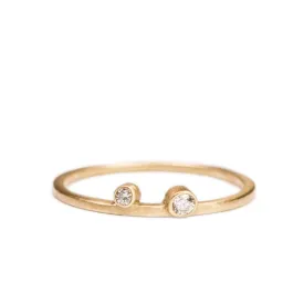 <!--RG442-->double diamond stacking ring