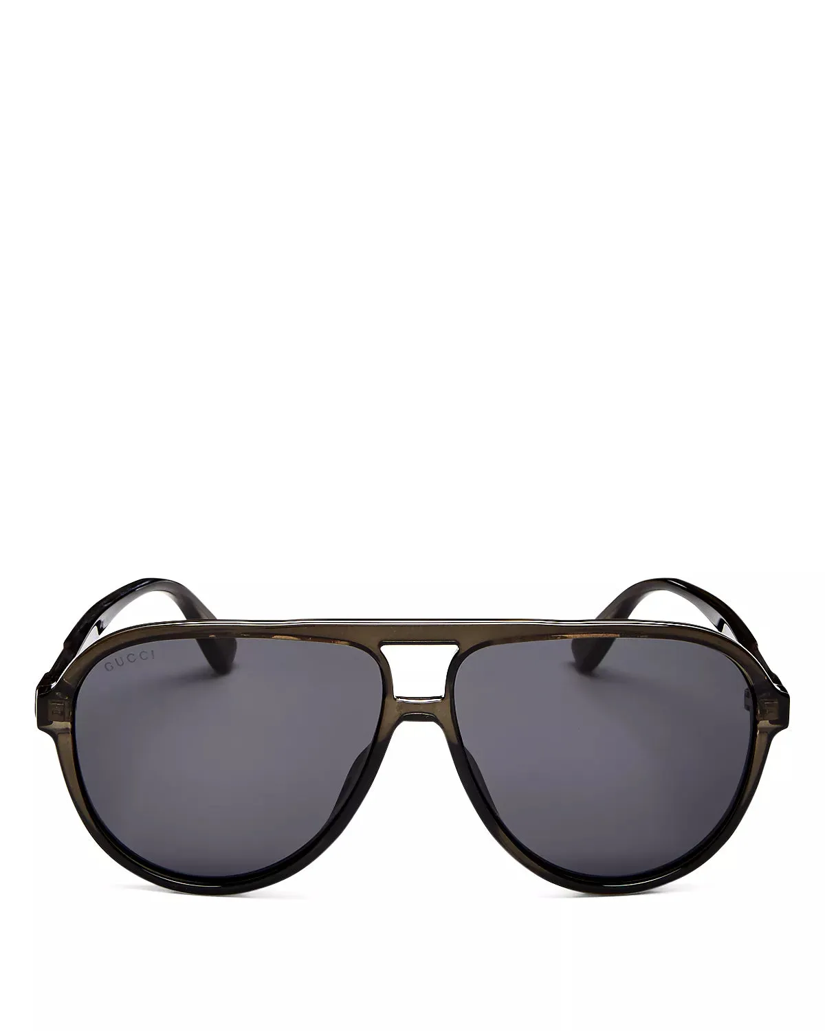 Men's Brow Bar Aviator Sunglasses, 60mm