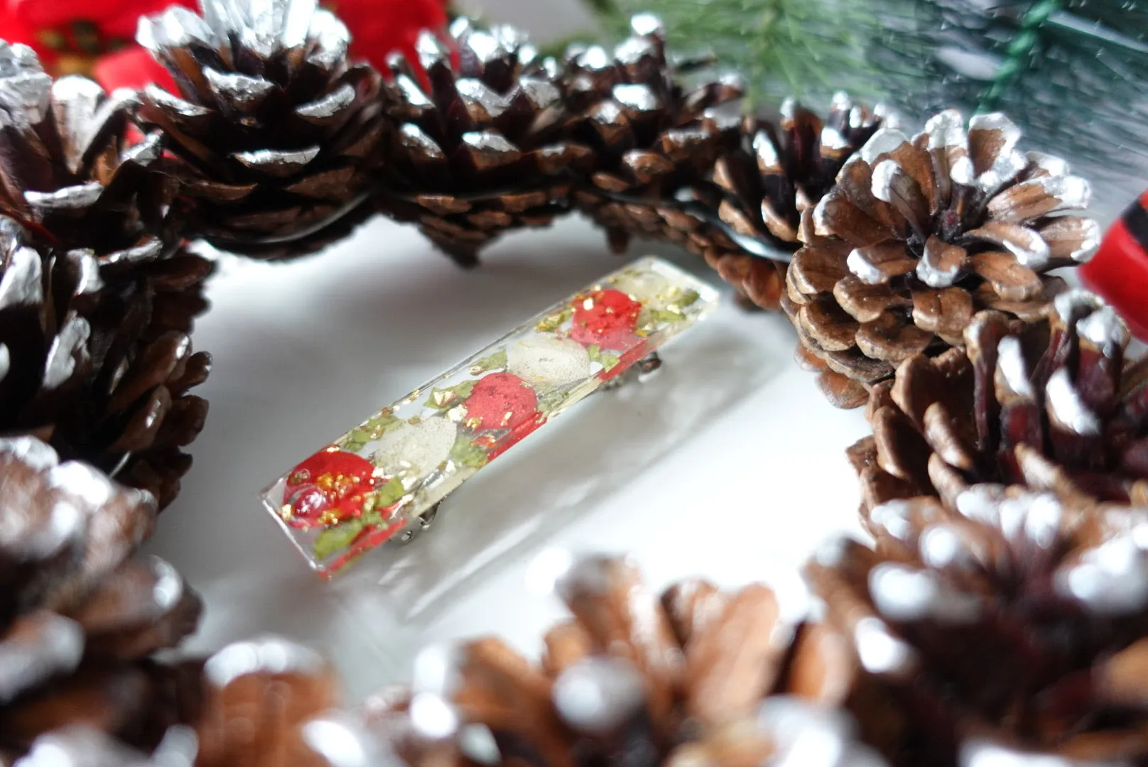 Merry Little Christmas Hair Clip