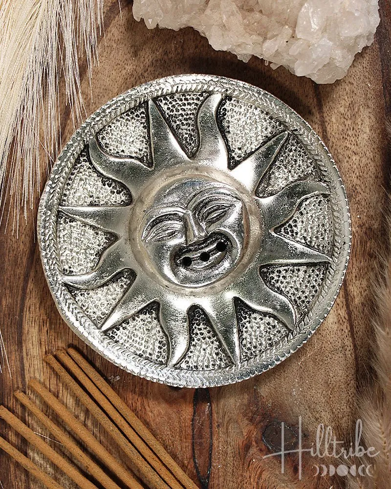 Metal Sun Incense Holder