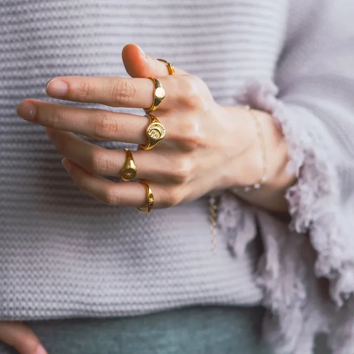 Minimal Signet Ring Silver