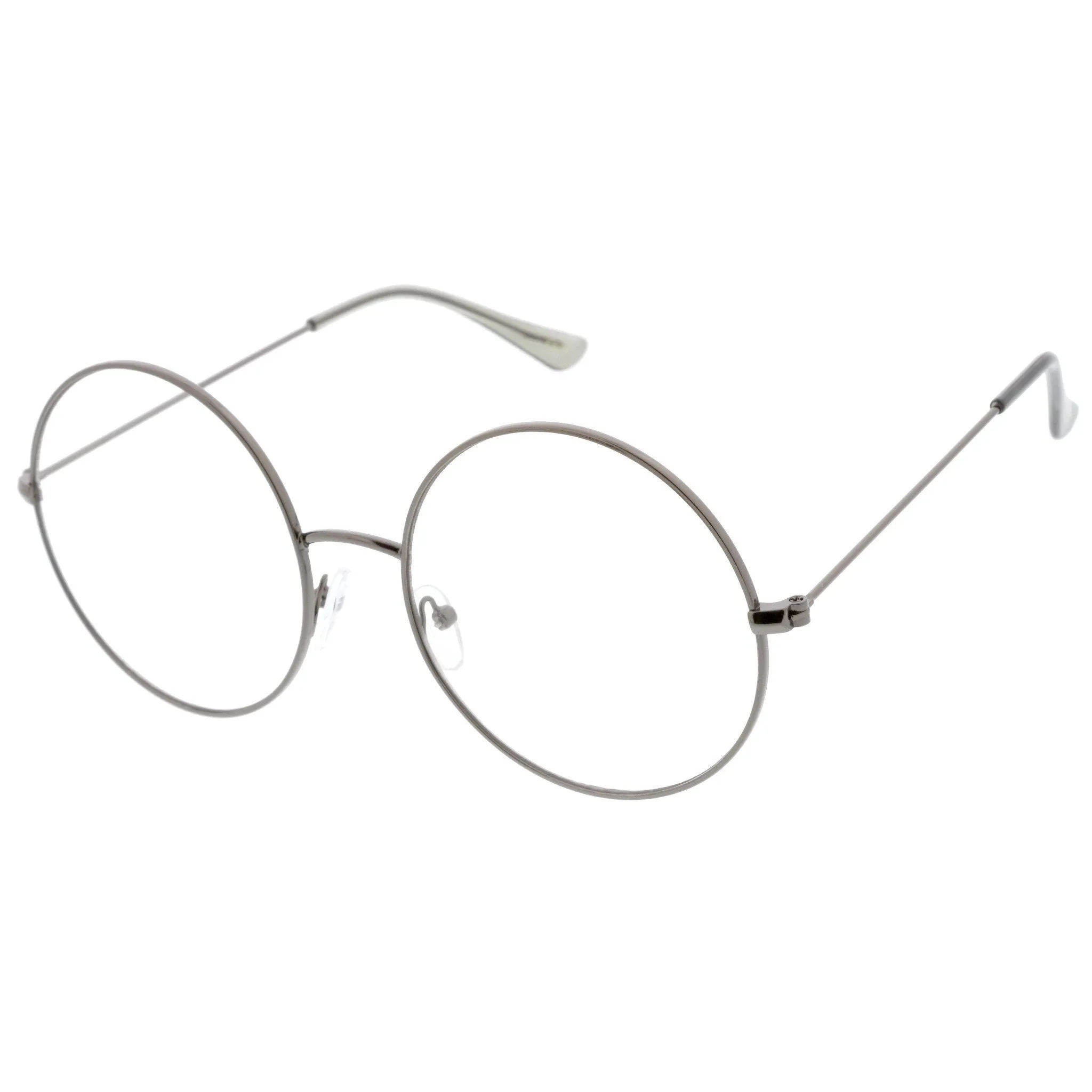 Modern Slim Round Clear Lens Dapper Glasses