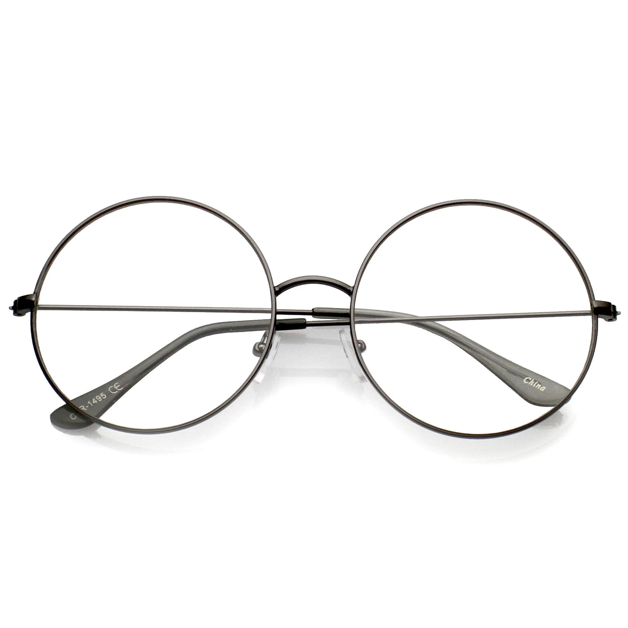 Modern Slim Round Clear Lens Dapper Glasses