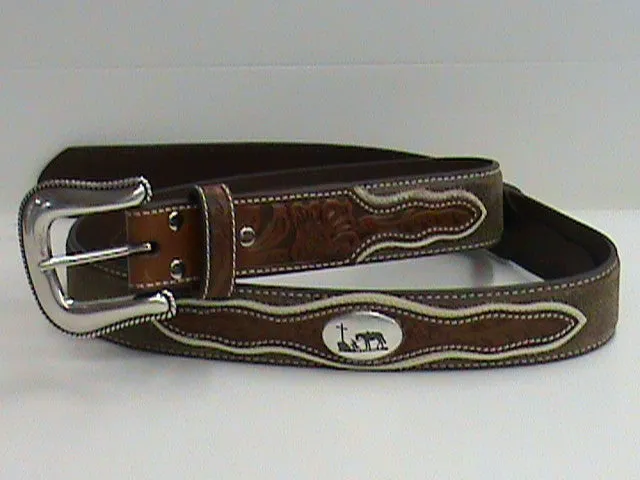 Nocona Men's Praying Cowboy Belt