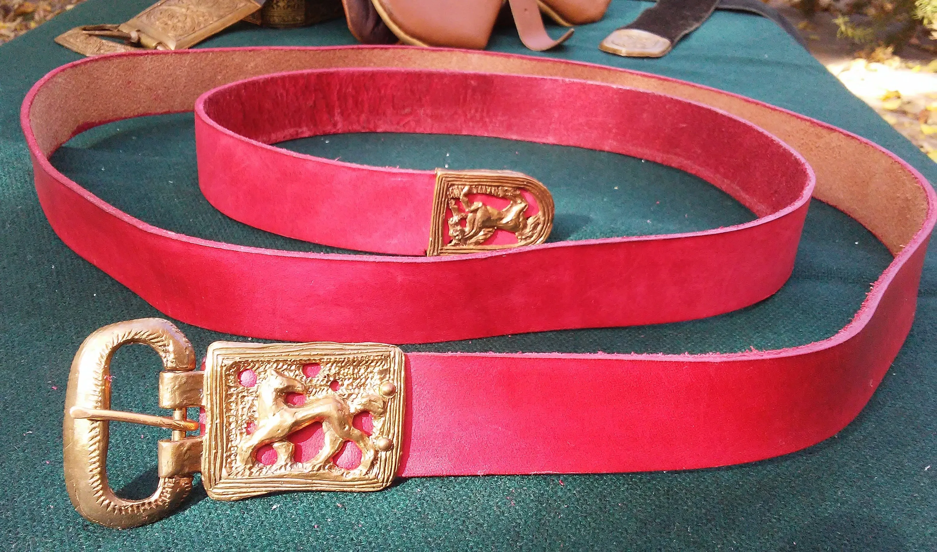 Norman Horses Belt, Red - FB181