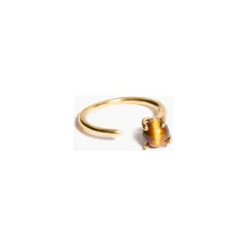 Odette Klint Ring in Brass with Tigers Eye