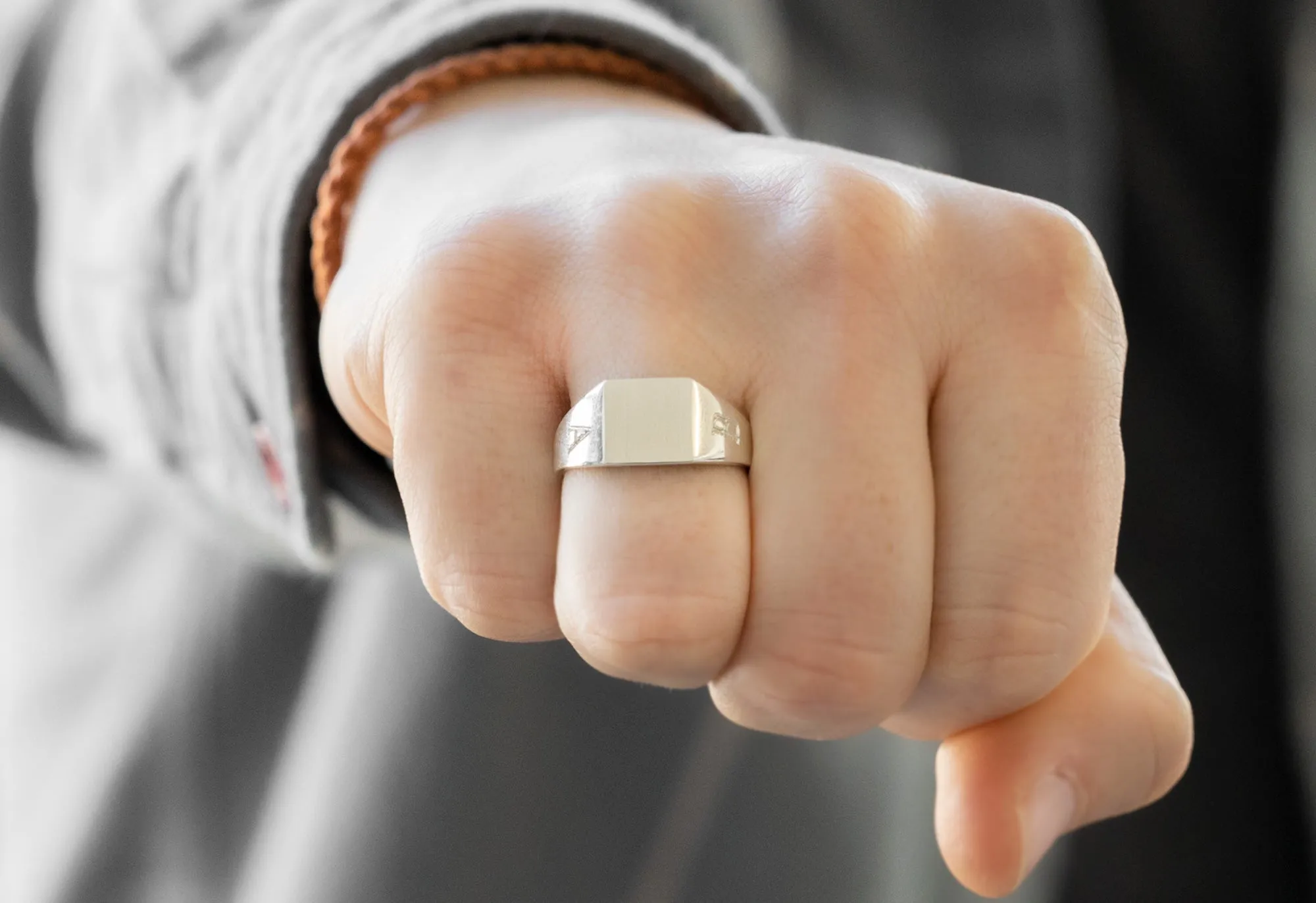 Personalized Men's Signet Ring