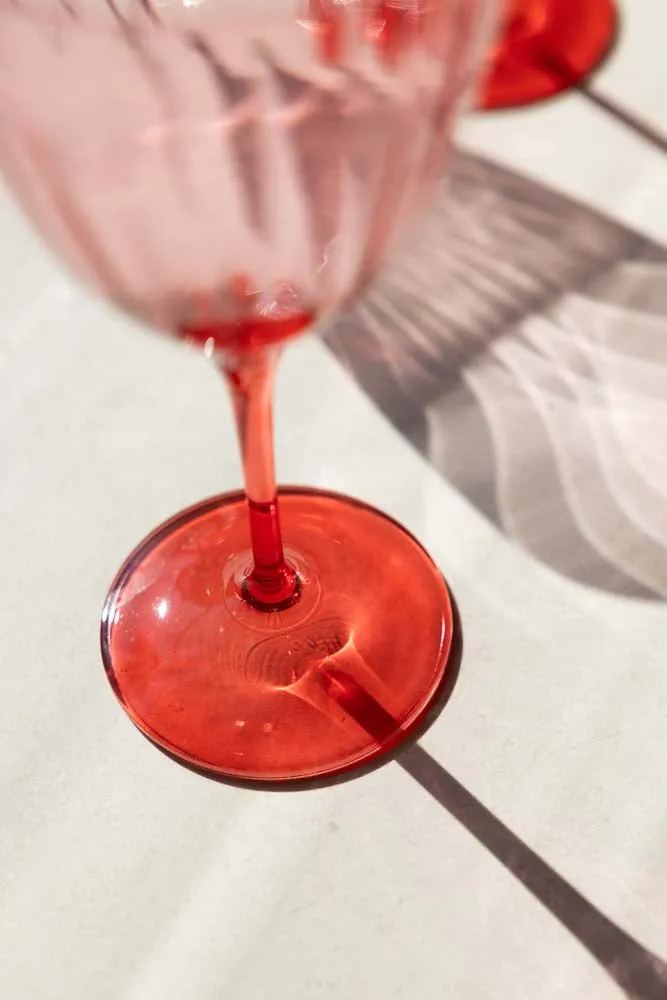 Pink Wine Glass