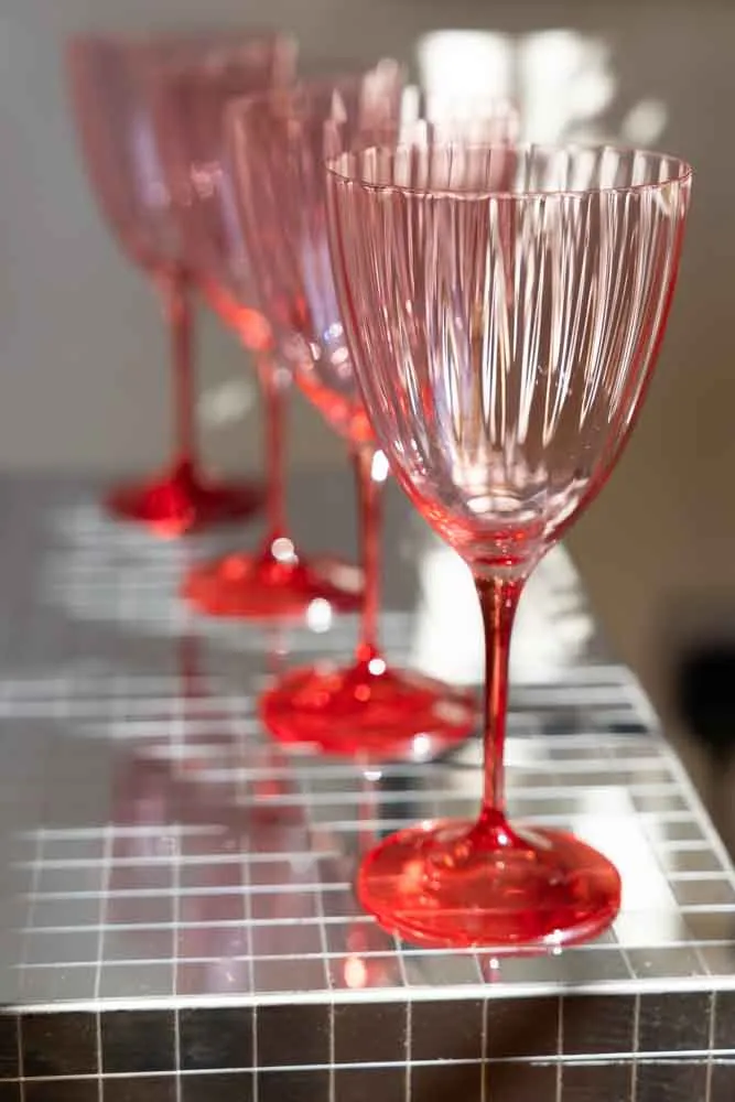 Pink Wine Glass