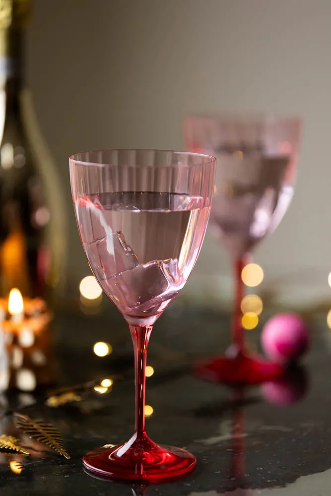 Pink Wine Glass