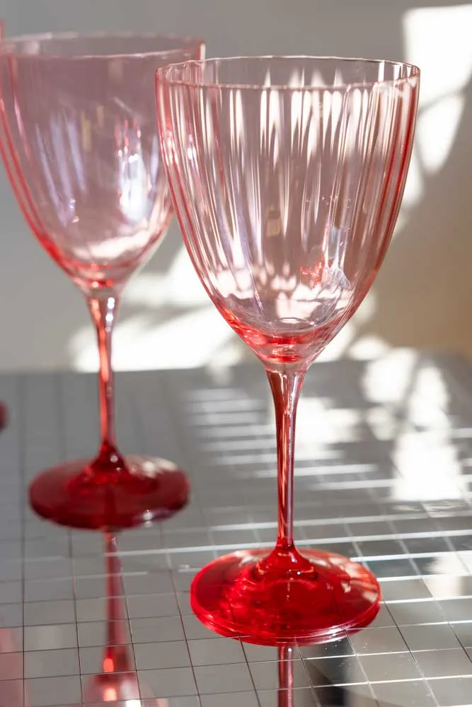 Pink Wine Glass