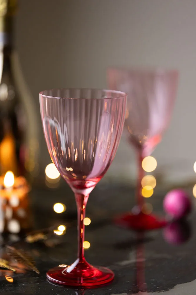 Pink Wine Glass