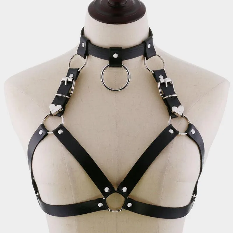 Punk Corset Love Belt Choker