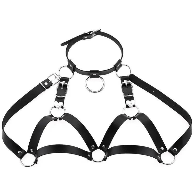 Punk Corset Love Belt Choker