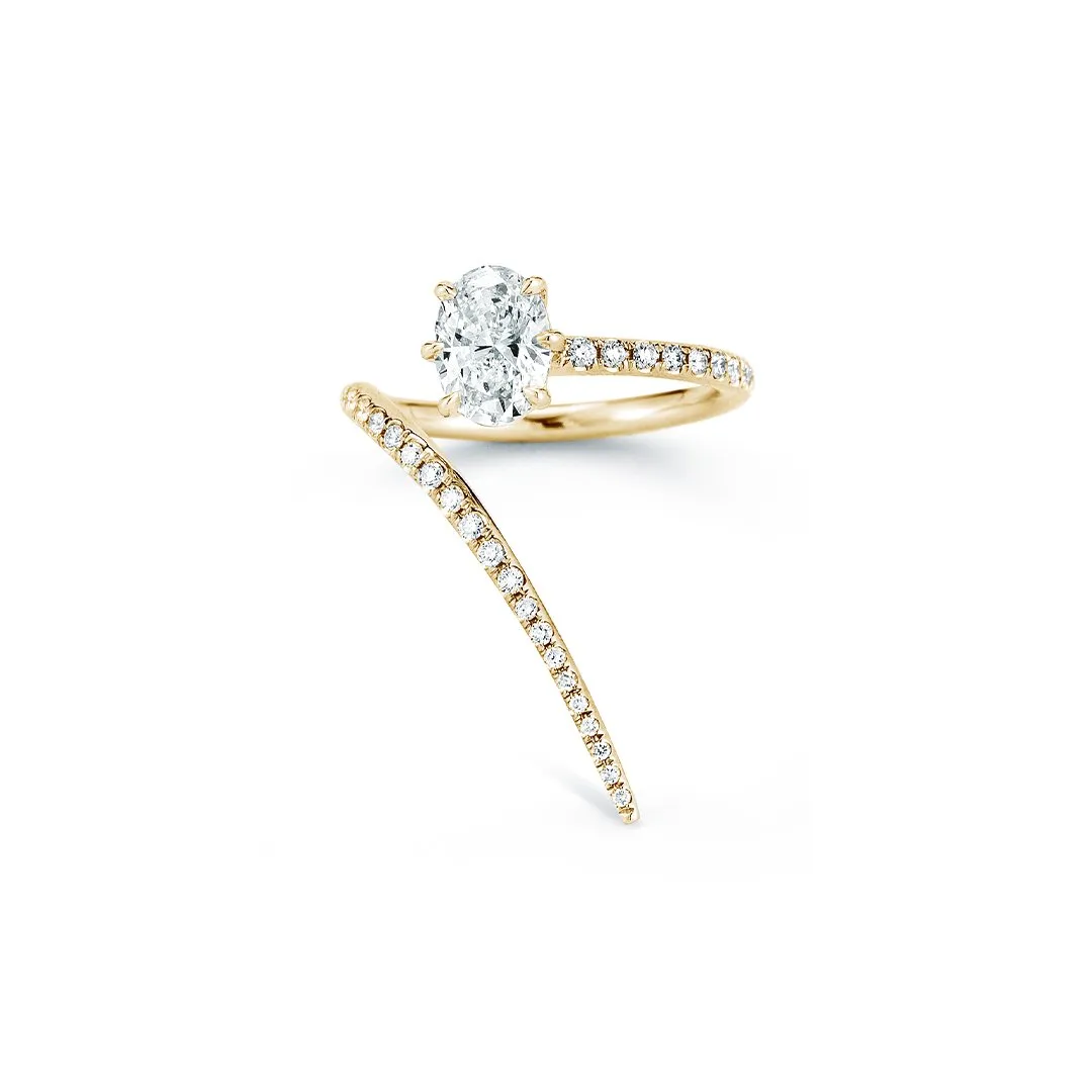 Rae Wrap Ring With Pave