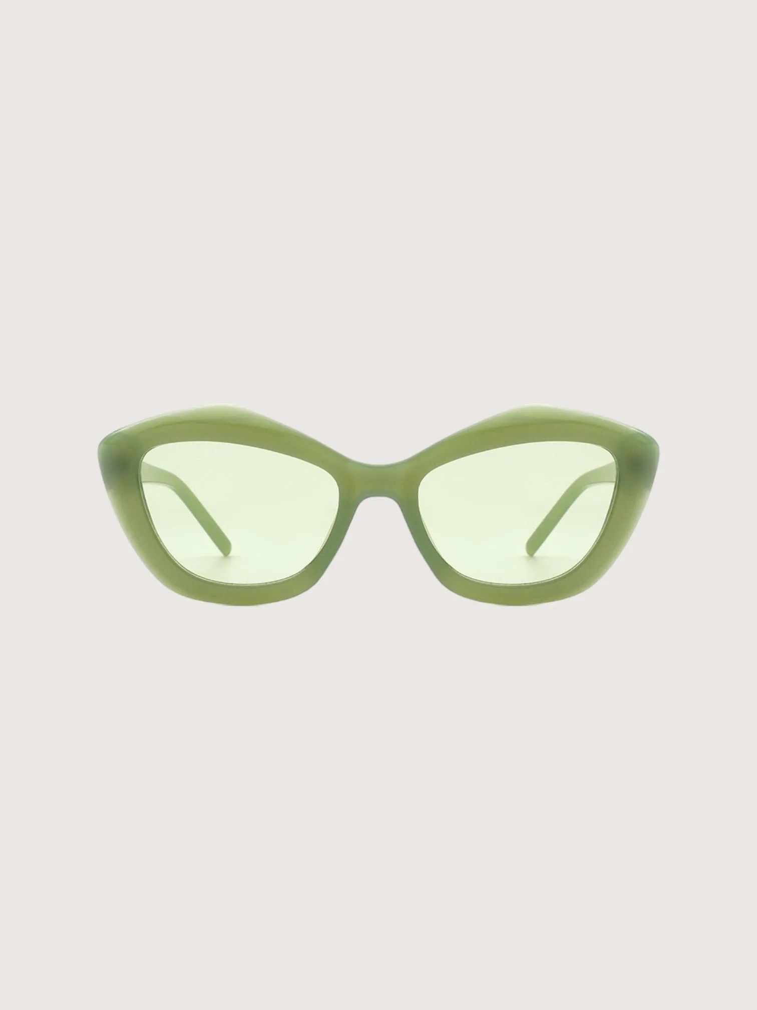 Retro Frame Sunglasses | Green