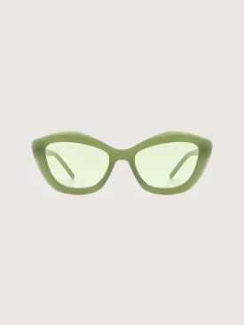 Retro Frame Sunglasses | Green