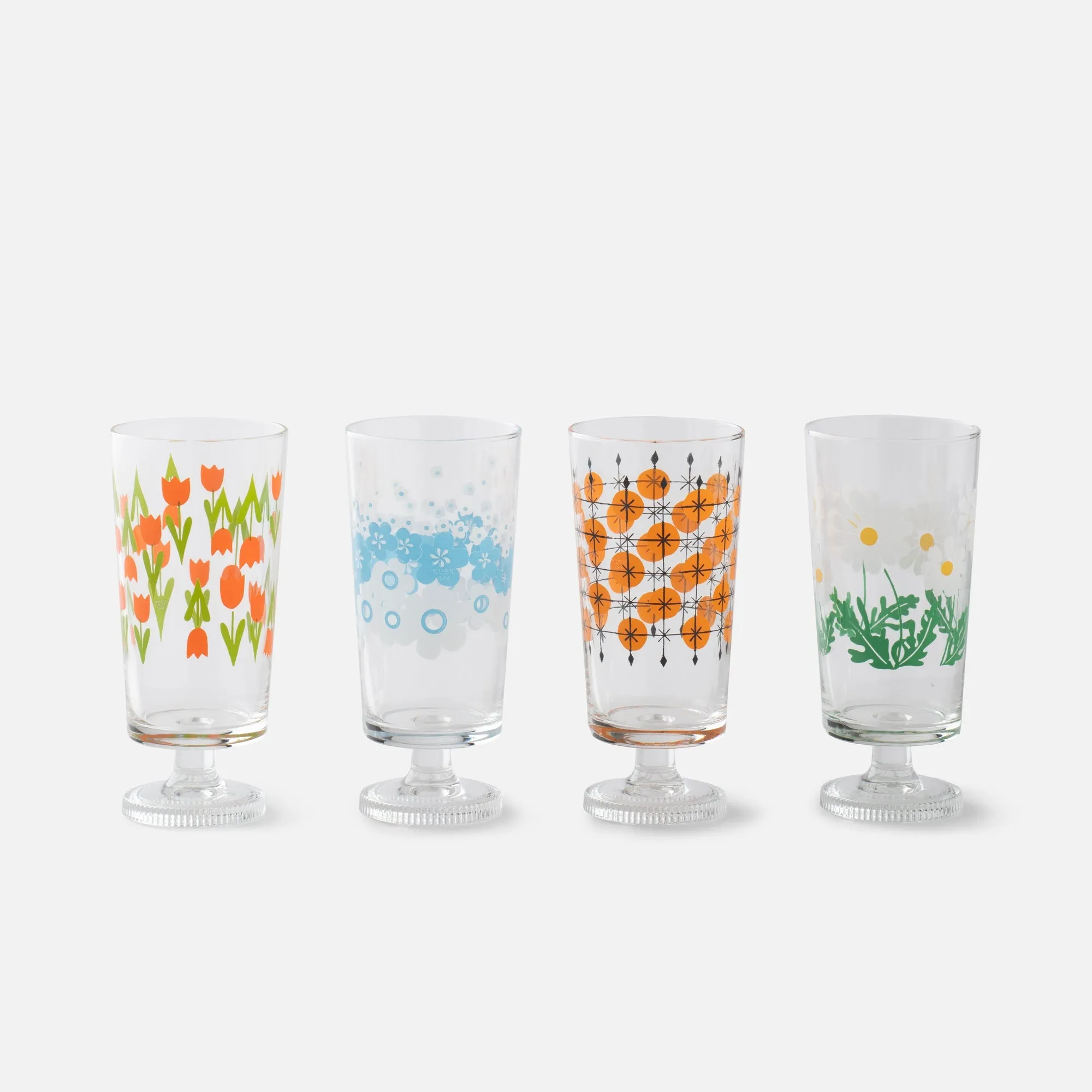 Retro Stem Glassware