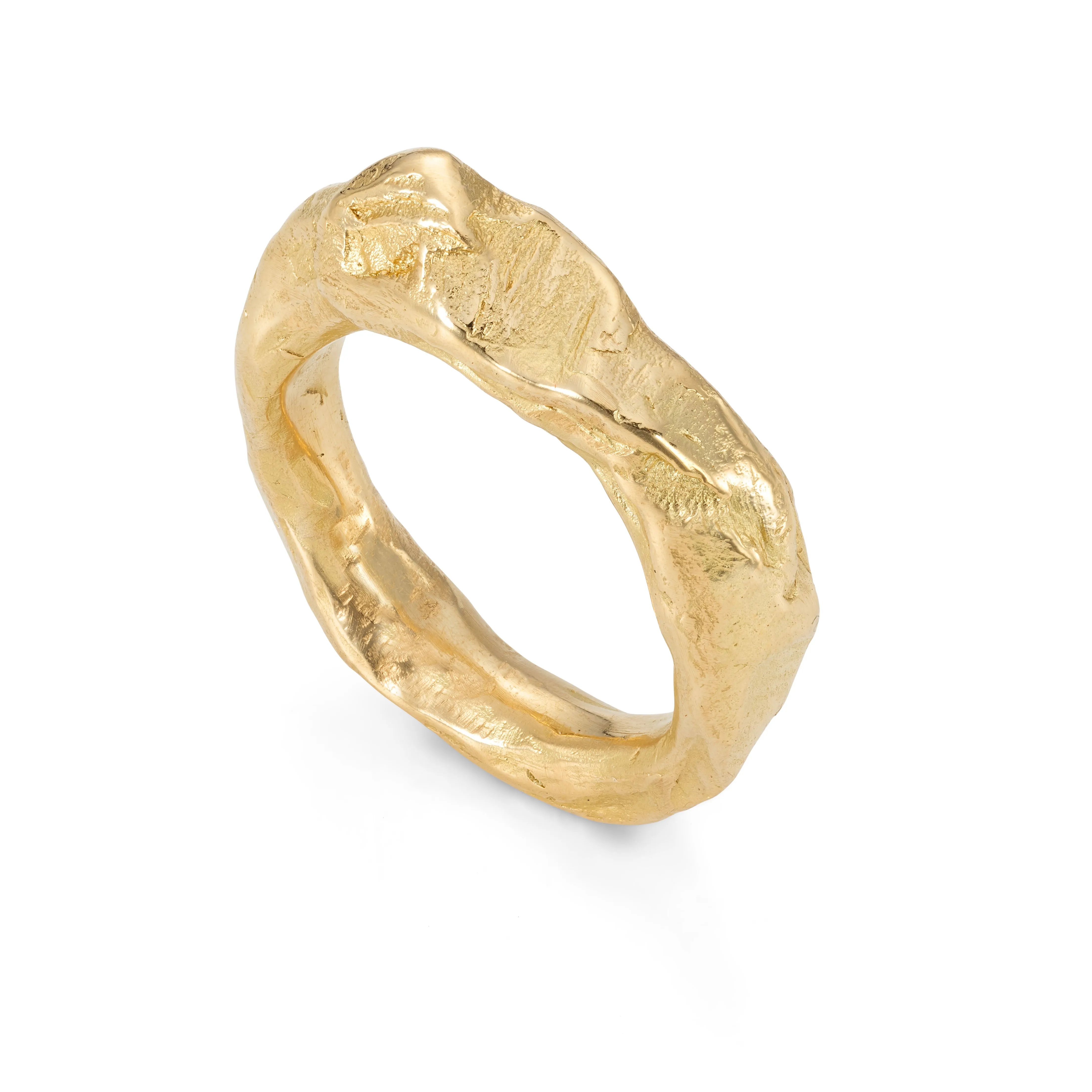 Rugged Rock Ring 18ct Gold