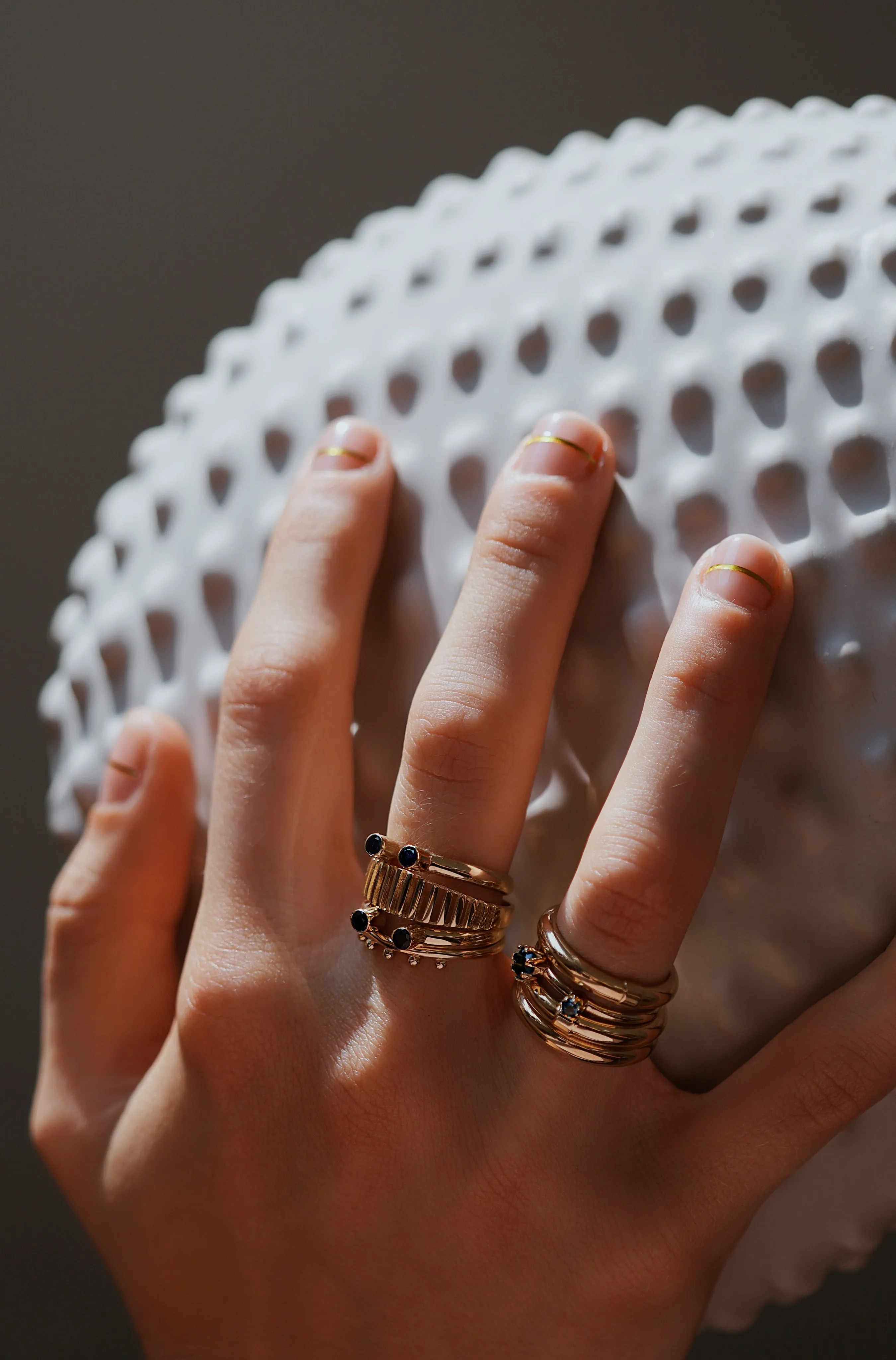 Siamese Topaz ring <br>Solid gold