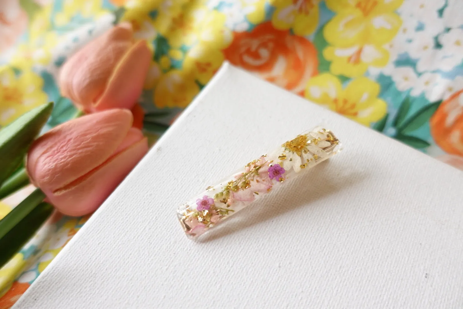 Spring Daisy Flower Hair Clip