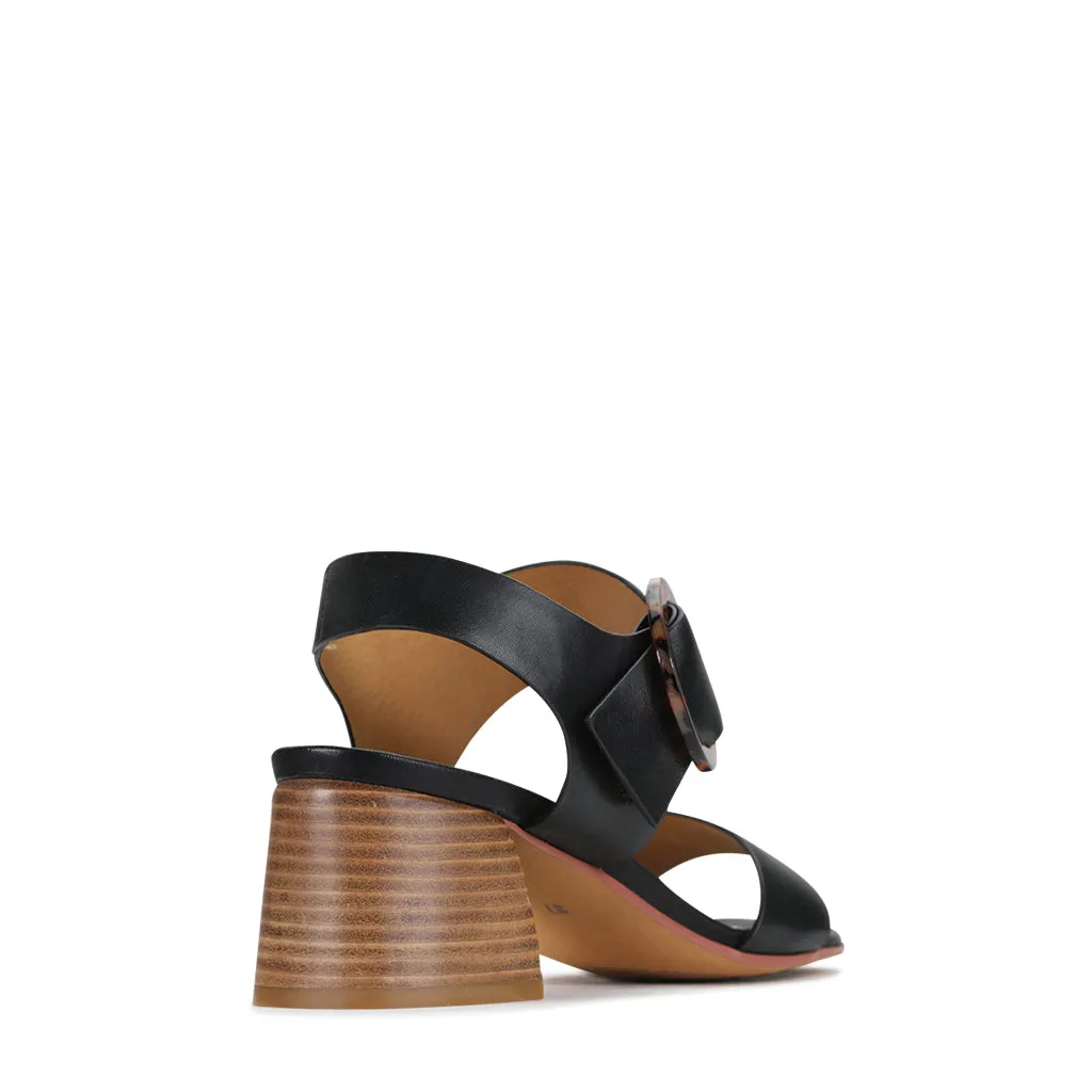 Status Leather Ankle Strap Sandals