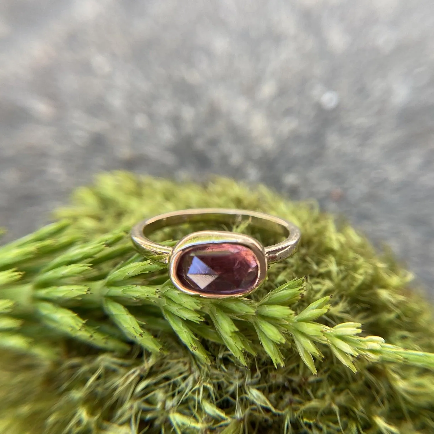 Strawberry Spinel & 14k Yellow Gold Ring