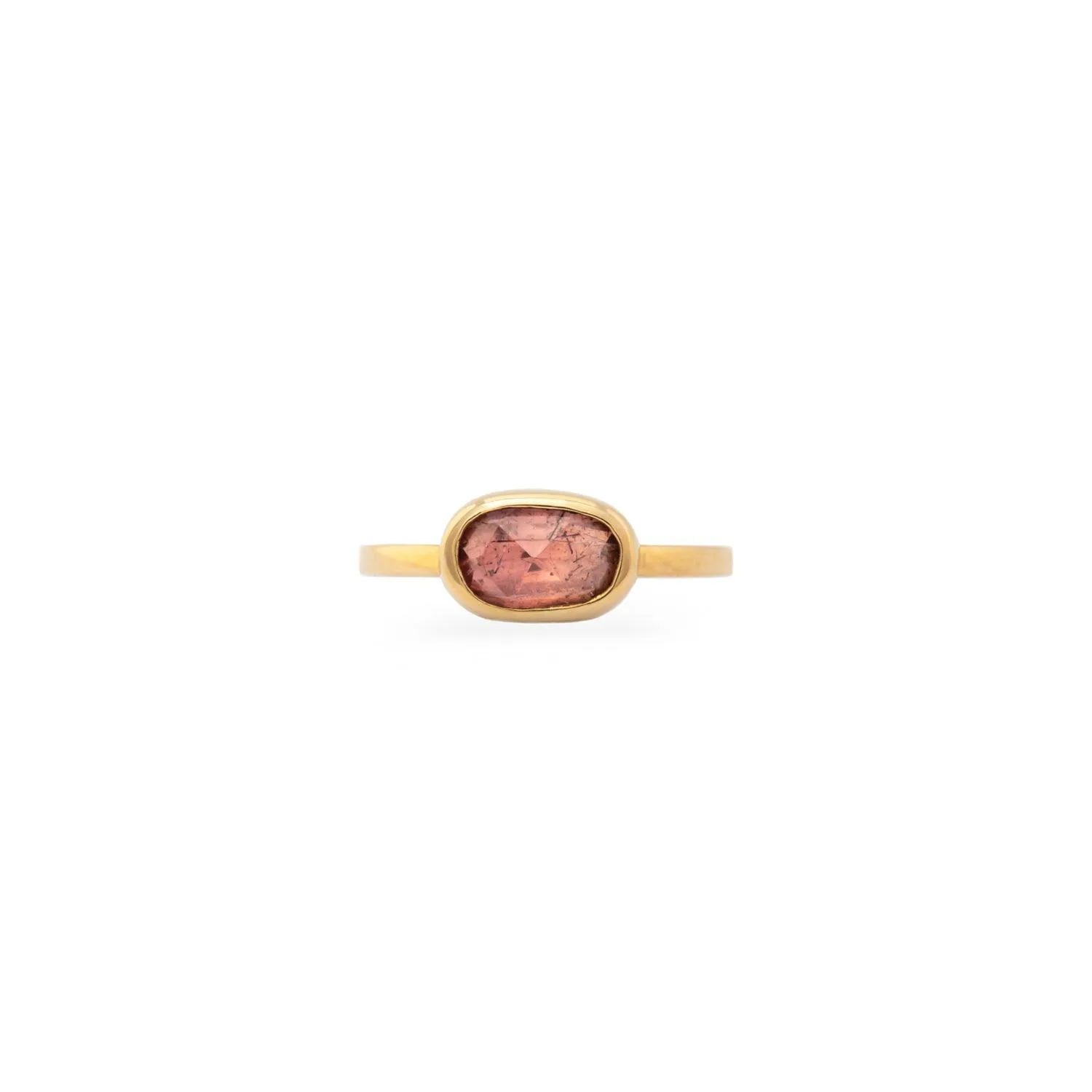 Strawberry Spinel & 14k Yellow Gold Ring