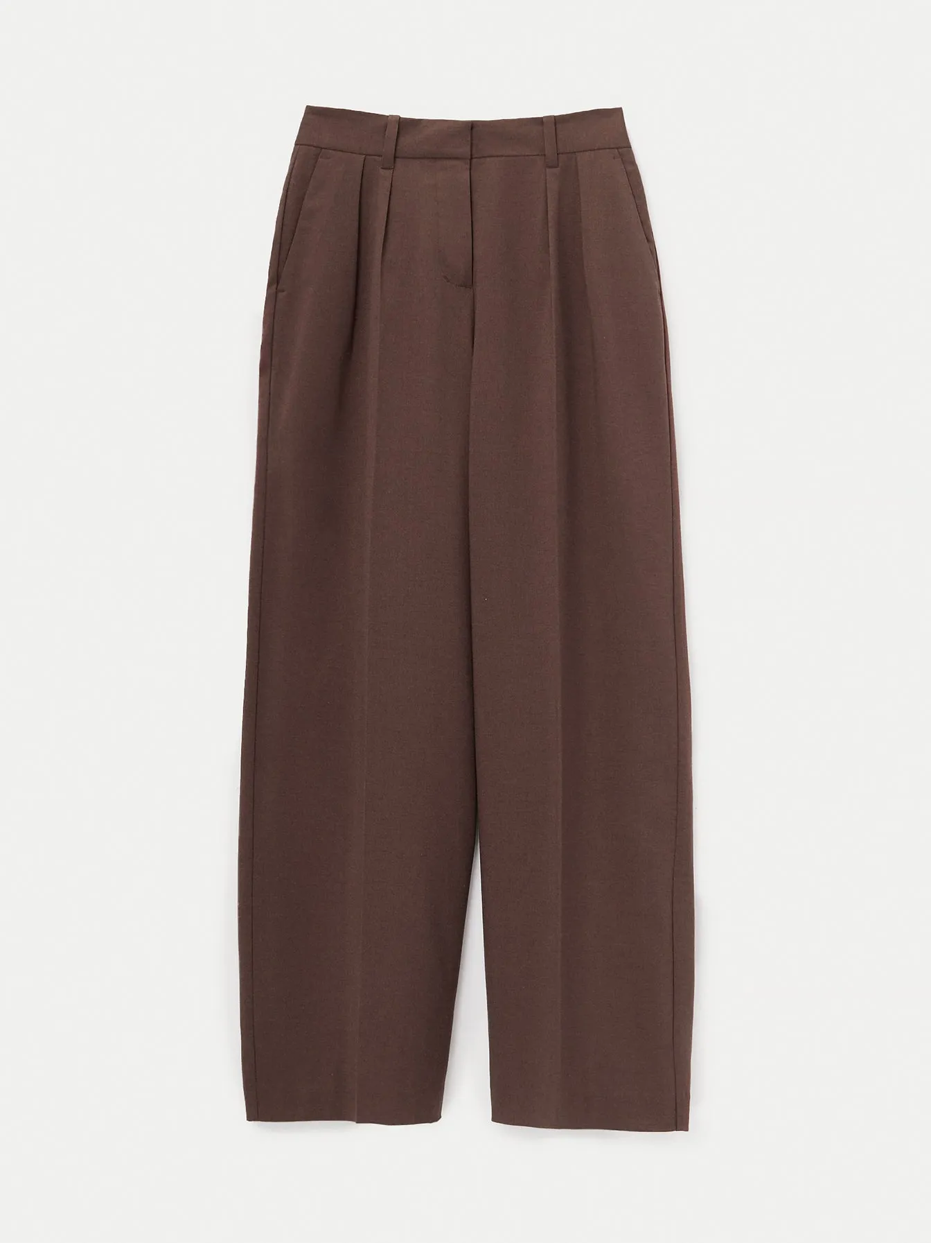 The Emma Ultra Wide Leg Pant in Dark Roast