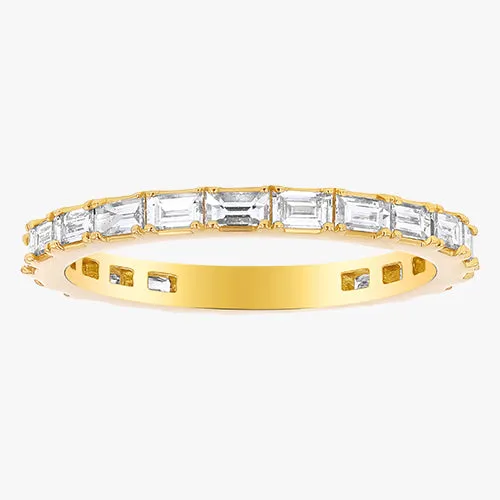 The Lab Grown Eternity Baguette Diamond Band Ring