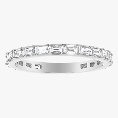 The Lab Grown Eternity Baguette Diamond Band Ring