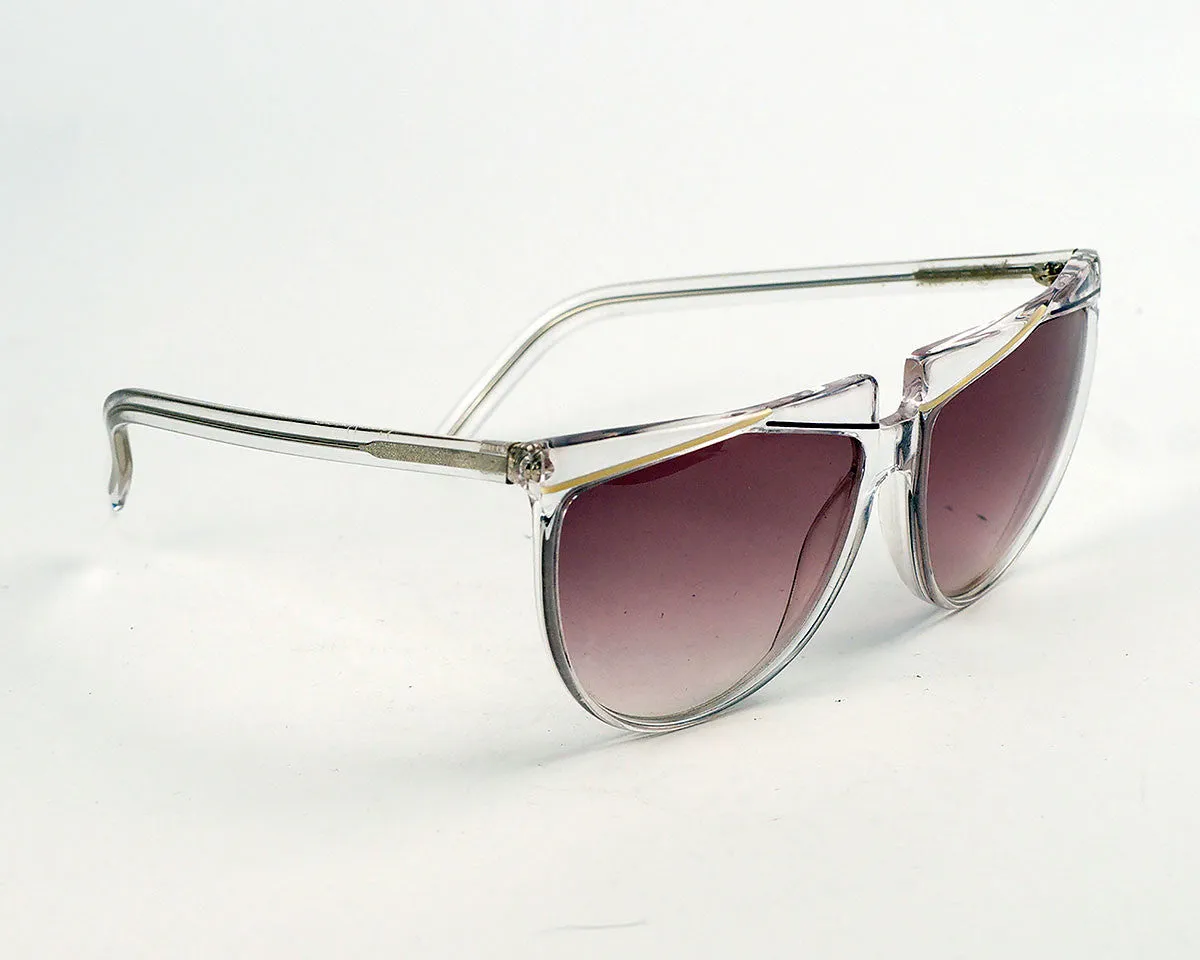 Versus Vintage Clear Frame Sunglasses