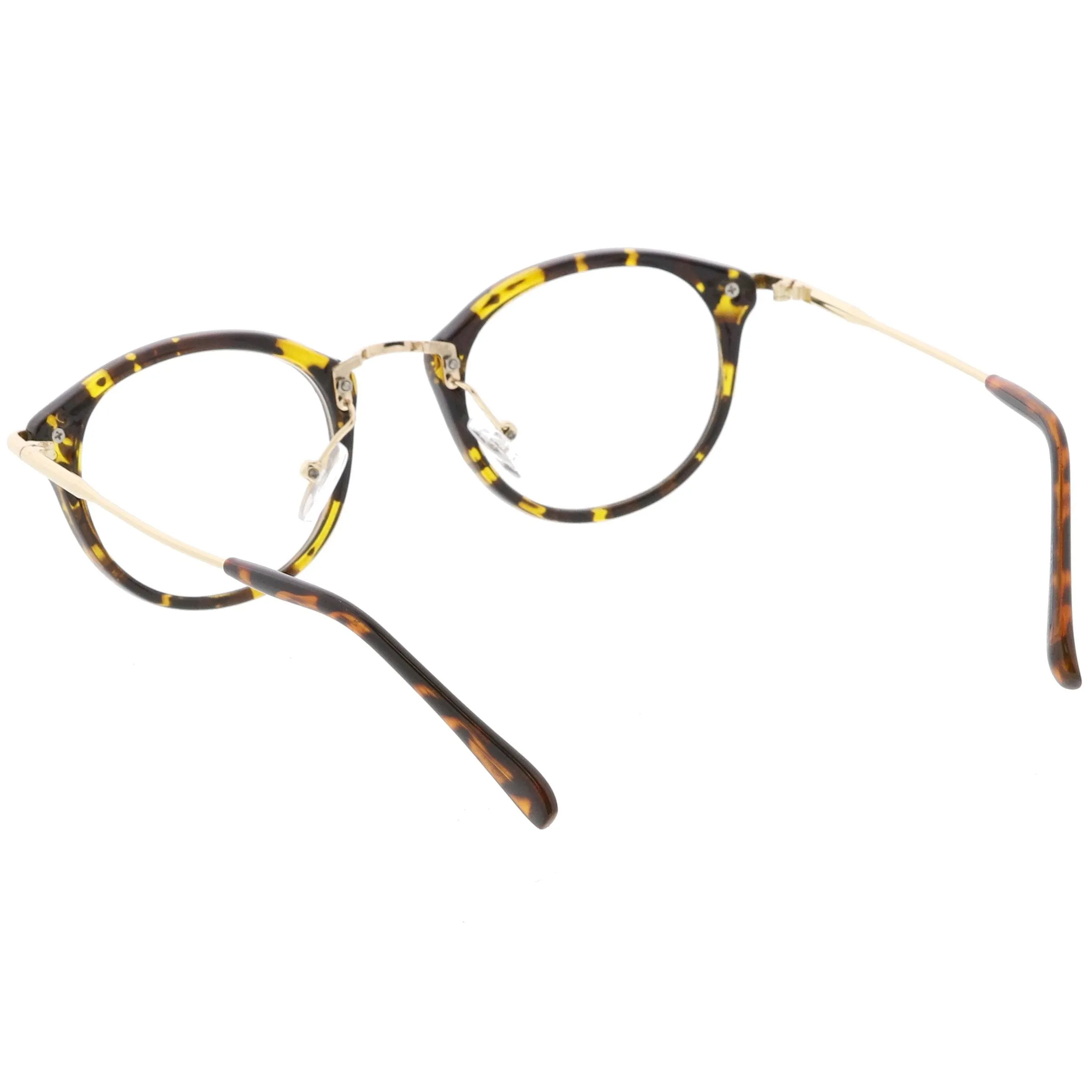 Vintage Inspired Dapper P3 Horned Rim Clear Lens Glasses