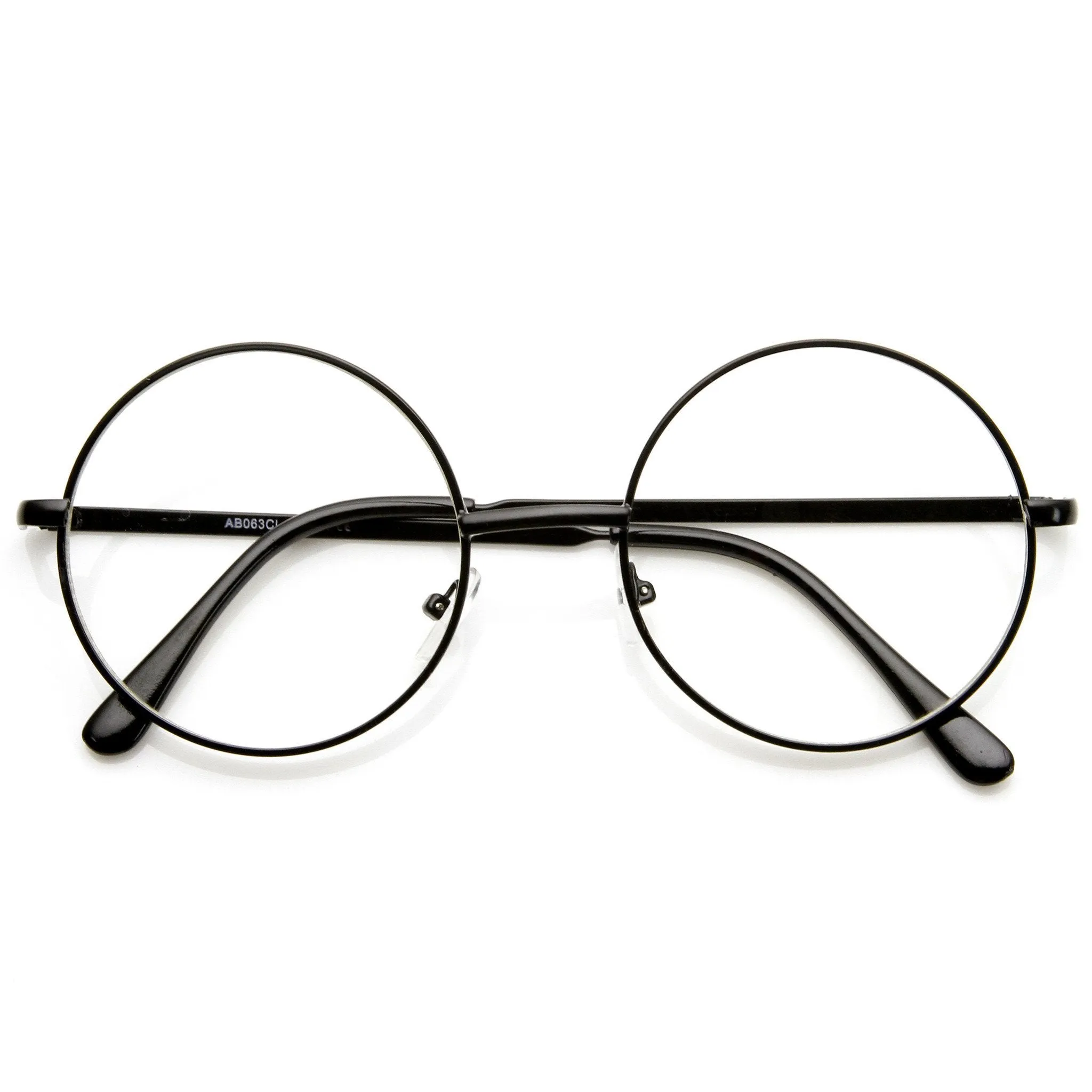 Vintage Lennon Inspired Clear Lens Round Frame Glasses