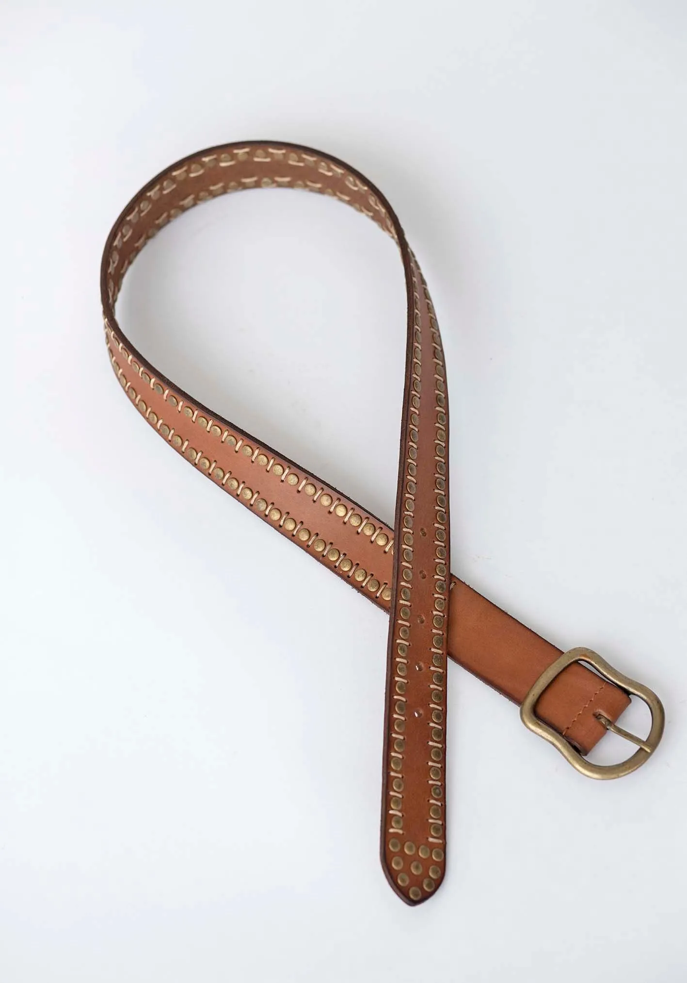 Viper Leather Studded Belt