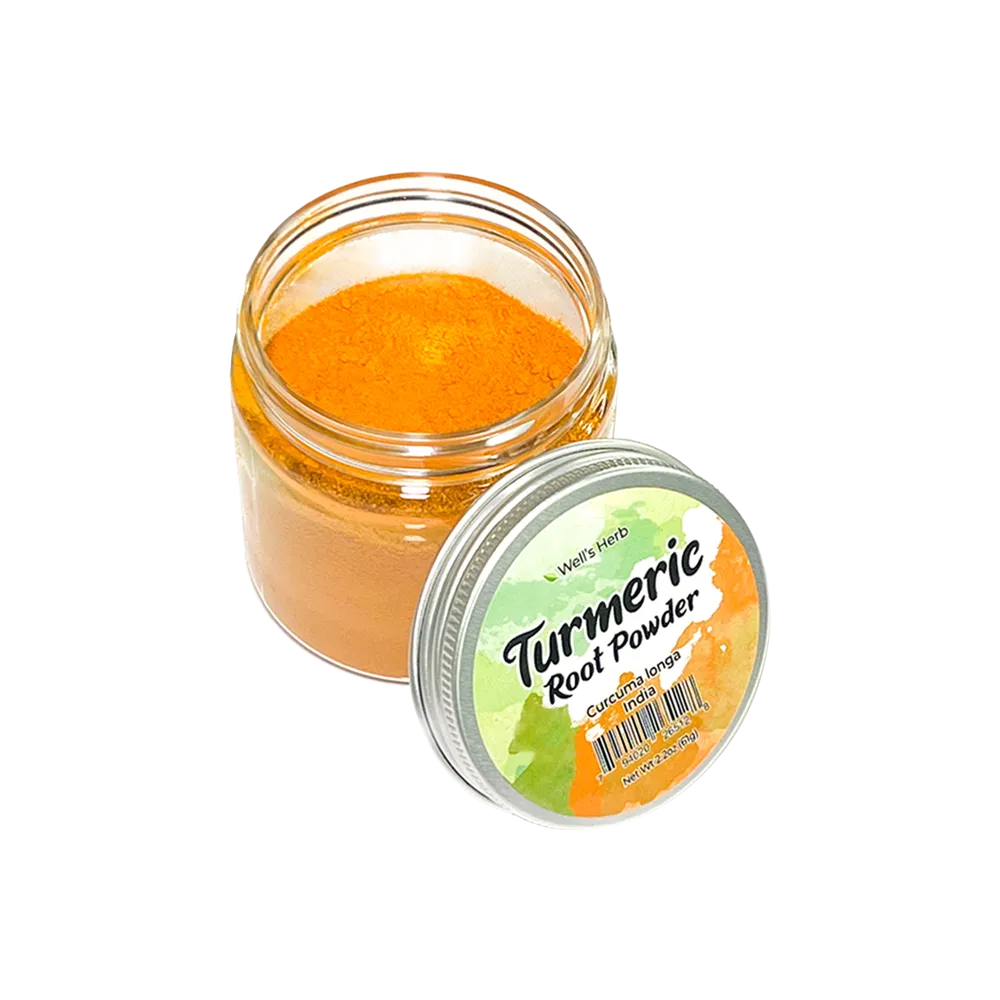 Well's Herb Dried Turmeric Root(Powder) | 2.2 oz.