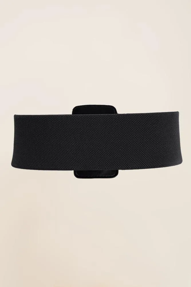 Women Elastic Stretchy Retro Wide Waist Cinch Belts S-XXXXL