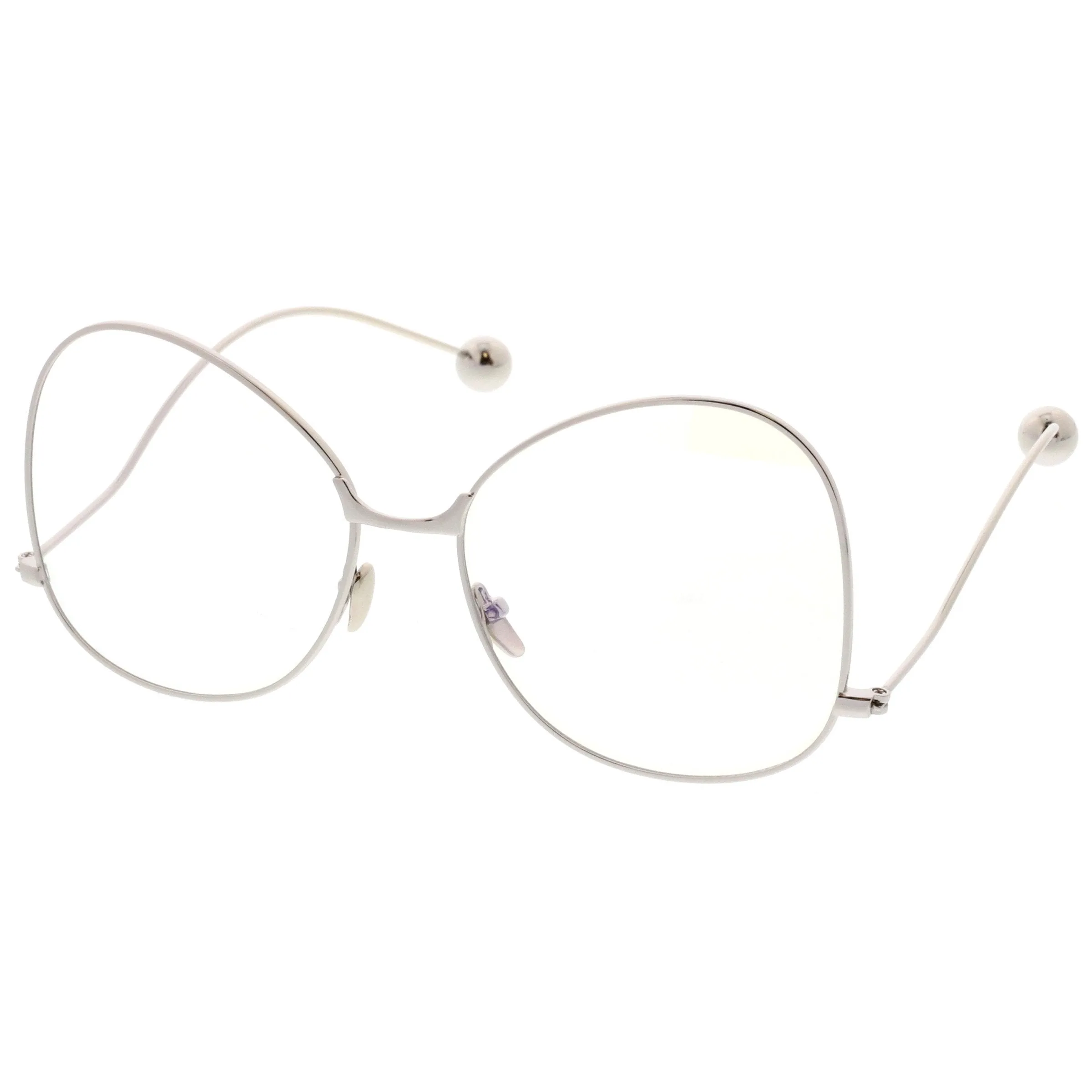 Women's Vintage Oversize Butterfly Clear Lens Glasses